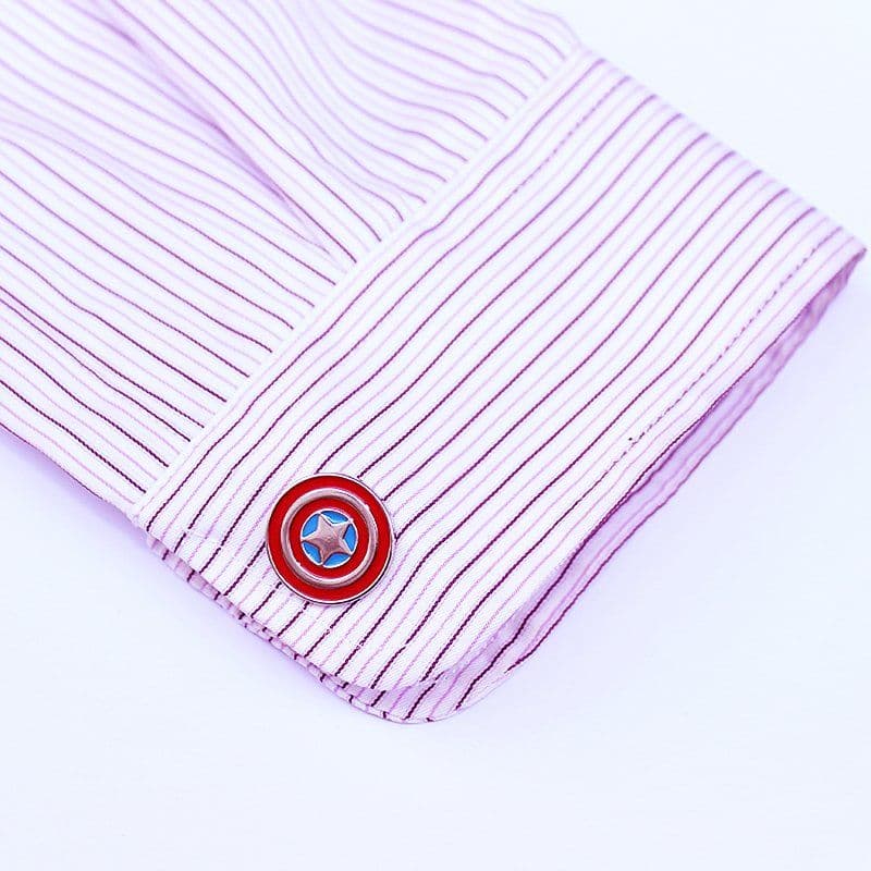 image-Captain America Shield Cufflinks