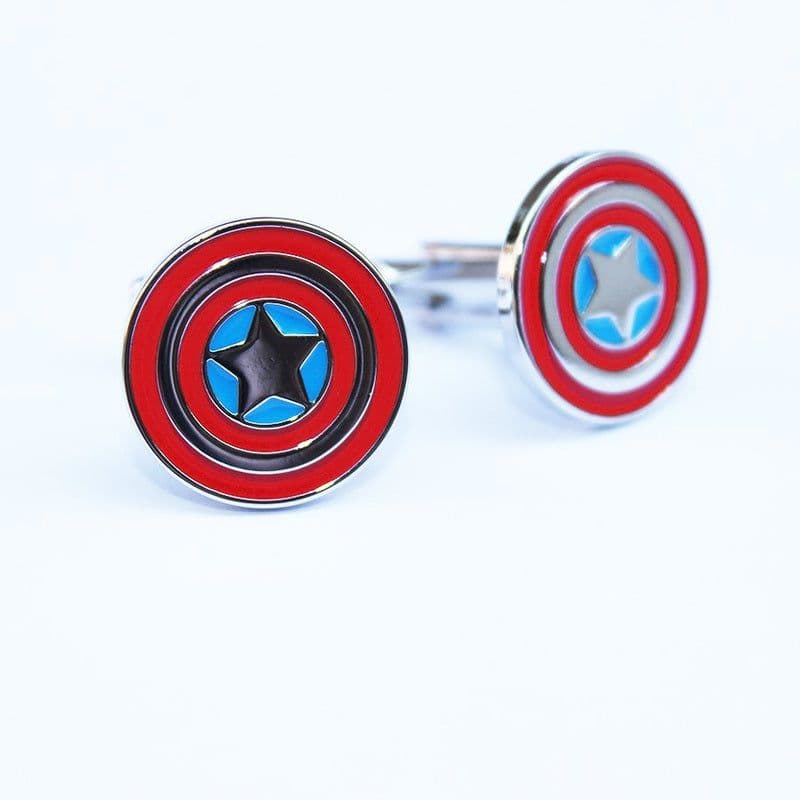image-Captain America Shield Cufflinks