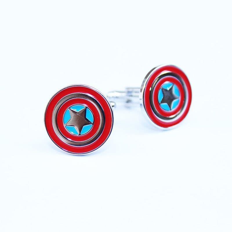 image-Captain America Shield Cufflinks