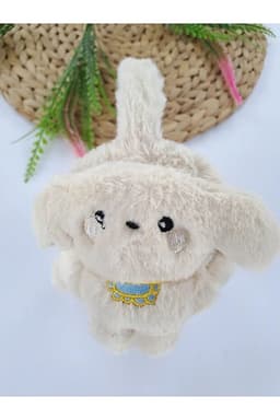 image-Boys Cream Plush Winter Earmuffs – Fluffy Puppy Ear Warmers for Kids