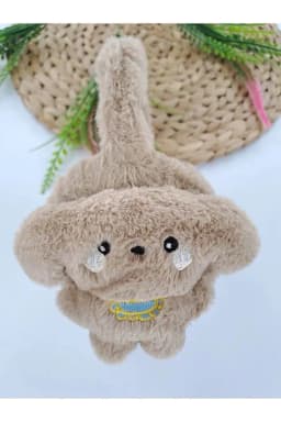 image-Boys Brown Plush Winter Earmuffs – Fluffy Puppy Ear Warmers for Kids