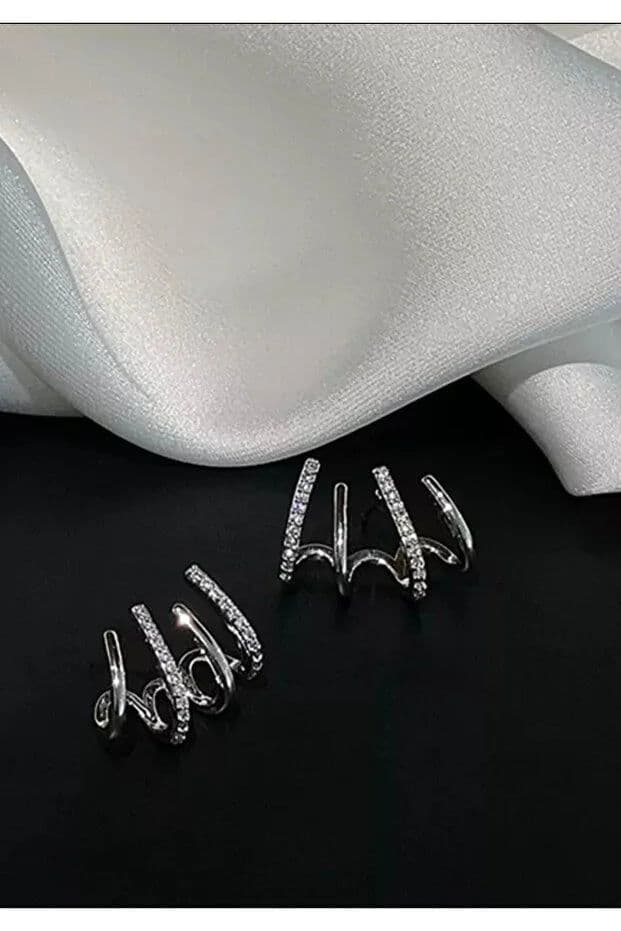 image-Multi Zircon Stone Earrings for Women – Dainty Sparkling Elegant