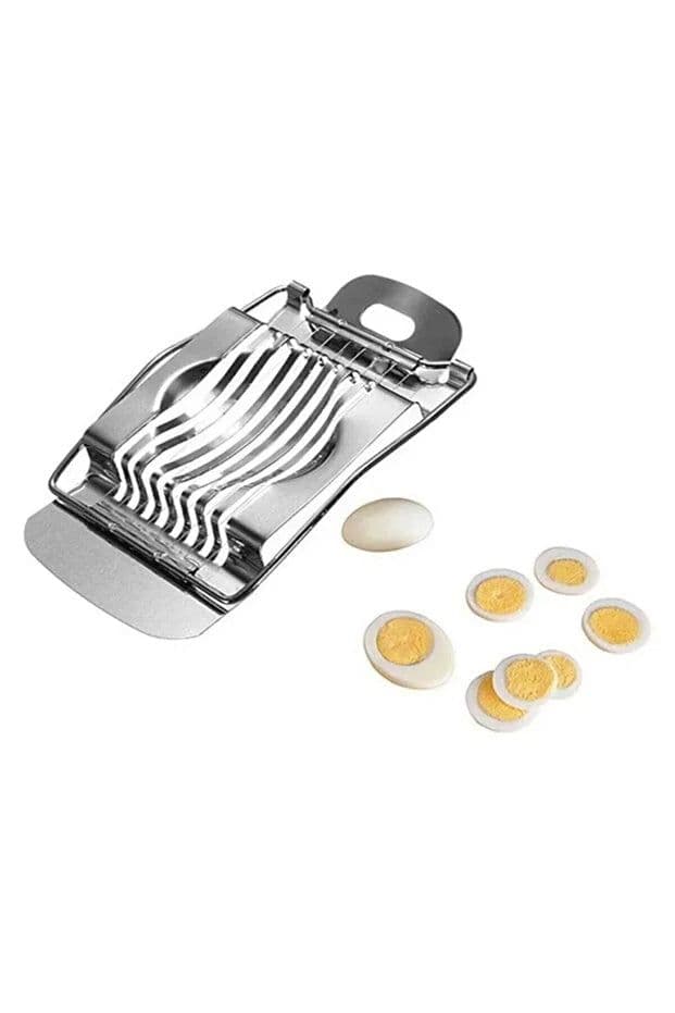 image-Practical Egg Slicer Stainless Steel Wire Boiled Egg Cutter Multi