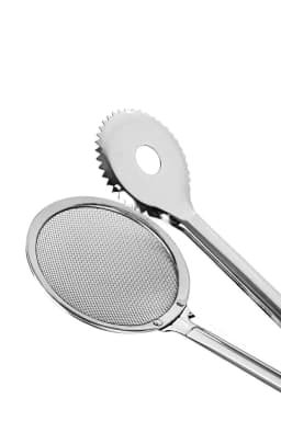 image-Simple Strainer Frying Tongs Kitchen Cooking Draining Tongs