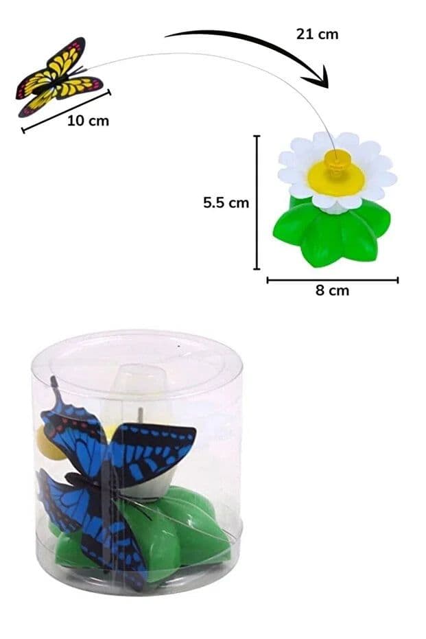 image-Interactive Rotating Butterfly Cat Toy Battery Operated Moving Cat
