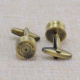 image-Brass Bullet Cufflinks
