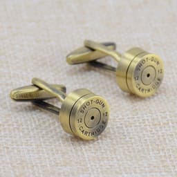 image-Brass Bullet Cufflinks