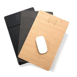image-Wood Grain Wireless Charging Mouse Pad