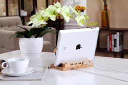 image-Bamboo Docking Station With 4 USB Port