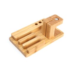 image-Bamboo Docking Station With 4 USB Port