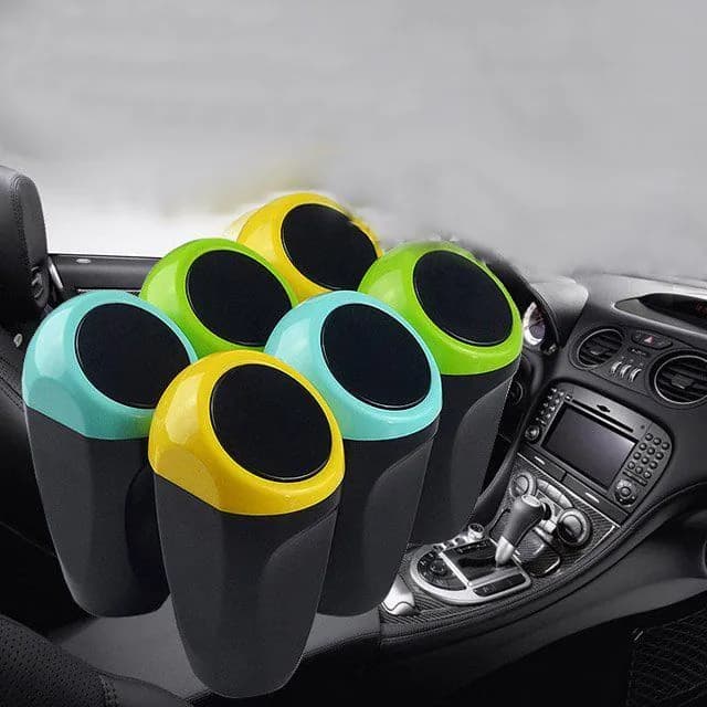 image-Mini Plastic Dustbin For Car