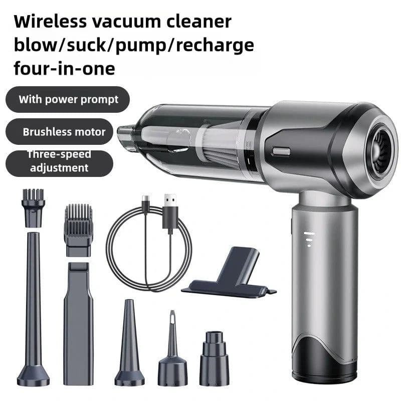 image-Brushles Vacuum Cleaner Wireless Air Dust Blower Gun for Car Powerful