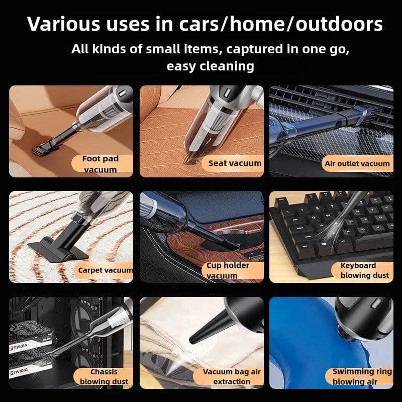 image-Brushles Vacuum Cleaner Wireless Air Dust Blower Gun for Car Powerful