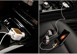 image-Retractable 2 in 1 Car Charger