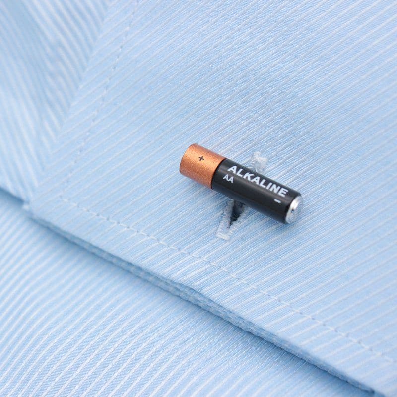 image-Mini Battery Cufflinks