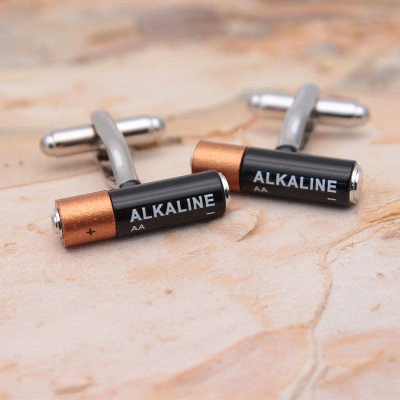 image-Mini Battery Cufflinks