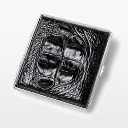 image-Genuine Crocodile Skin Cigarette Case