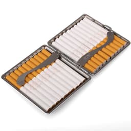 image-Genuine Crocodile Skin Cigarette Case