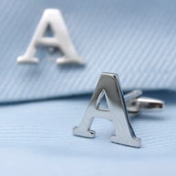 image-Silver Alphabets Cufflinks