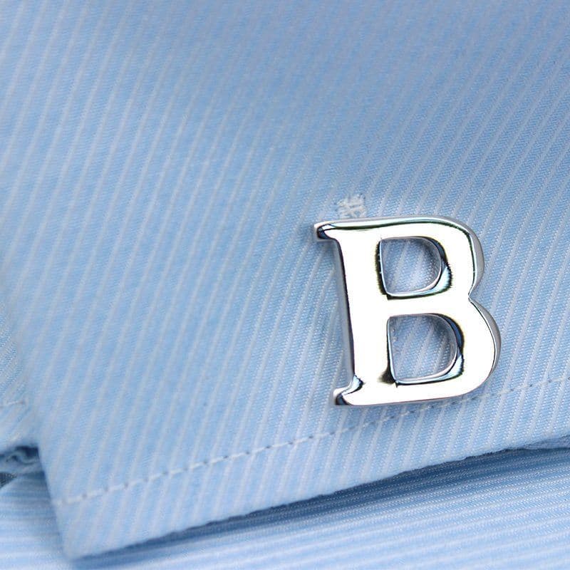 image-Silver Alphabets Cufflinks