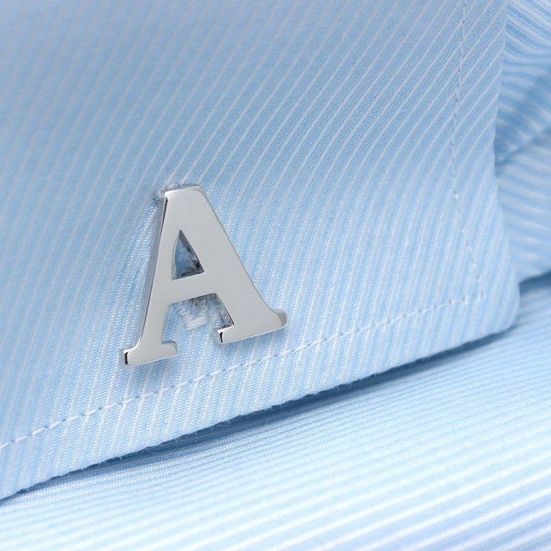 image-Silver Alphabets Cufflinks