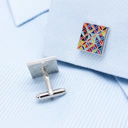 image-Enamel Art Cufflinks