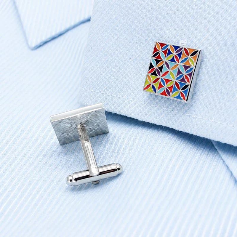 image-Enamel Art Cufflinks