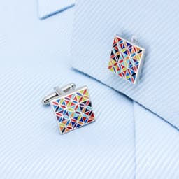 image-Enamel Art Cufflinks
