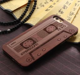 image-Wood Cassette iPhone Case