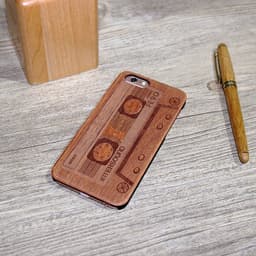 image-Wood Cassette iPhone Case