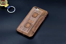 image-Wood Cassette iPhone Case