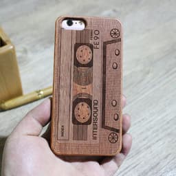 image-Wood Cassette iPhone Case