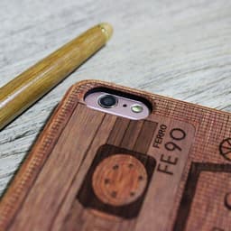 image-Wood Cassette iPhone Case