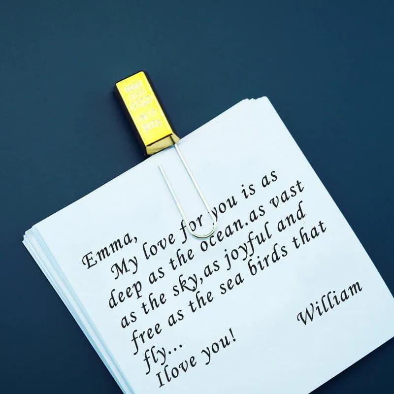 image-Gold Bullion Paper Clip