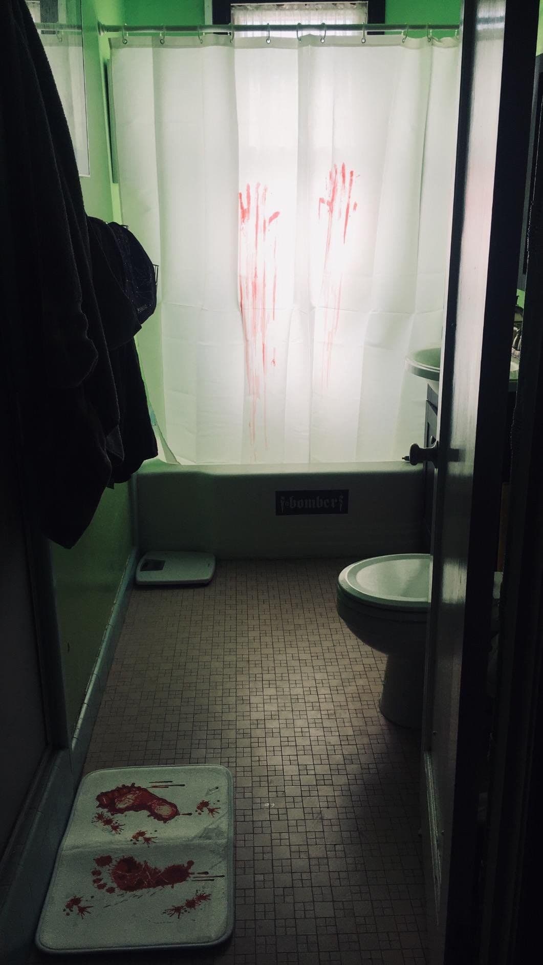 image-Blood Bath Shower Curtain
