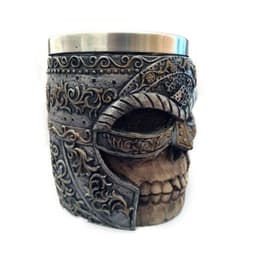 image-Masked Knight Stainless Steel Skull Mug