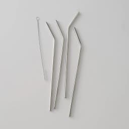 image-Stainless Steel Straws 4PCS