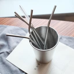 image-Stainless Steel Straws 4PCS