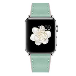 image-Green Leather Apple Watch Band