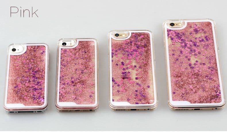 image-Pink Glitter iPhone Case