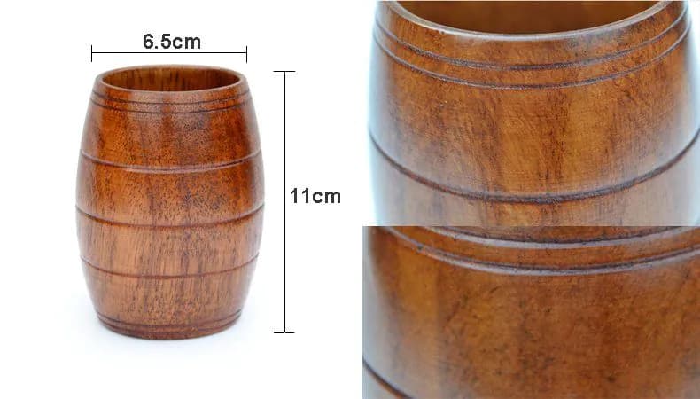 image-Wooden Oak Mug