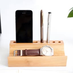 image-Bamboo Desktop Valet