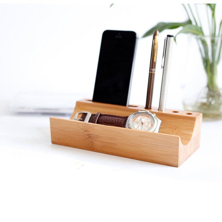 image-Bamboo Desktop Valet