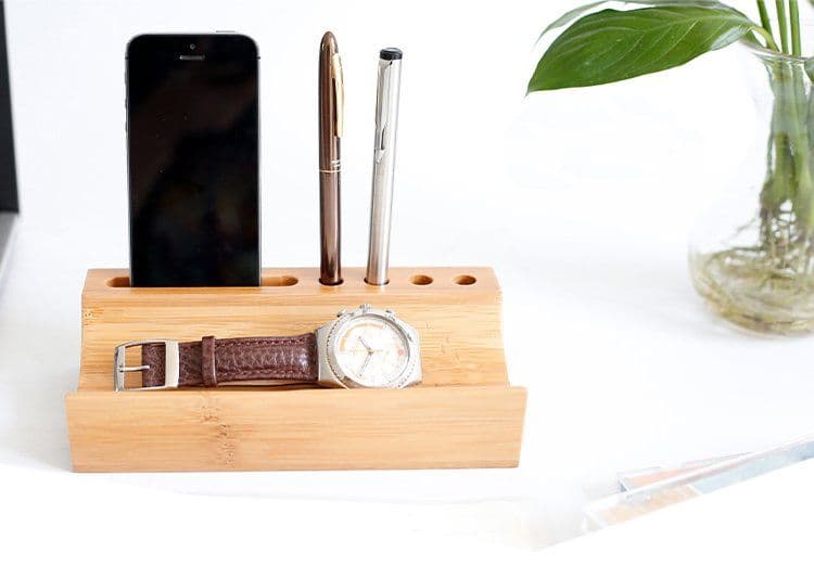 image-Bamboo Desktop Valet