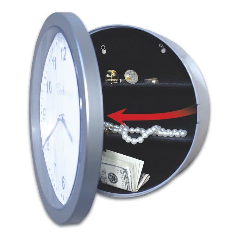 image-Wall Clock Hidden Safe