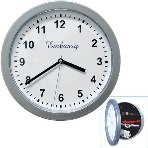 image-Wall Clock Hidden Safe