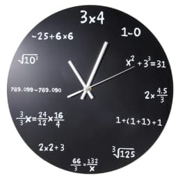 image-Mathematics Blackboard Pop Quiz Clock