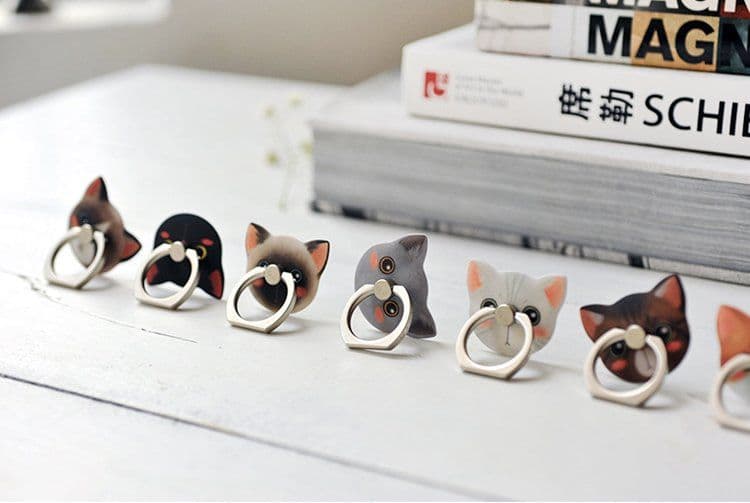 image-Cute Cat Universal Smart Ring Holder