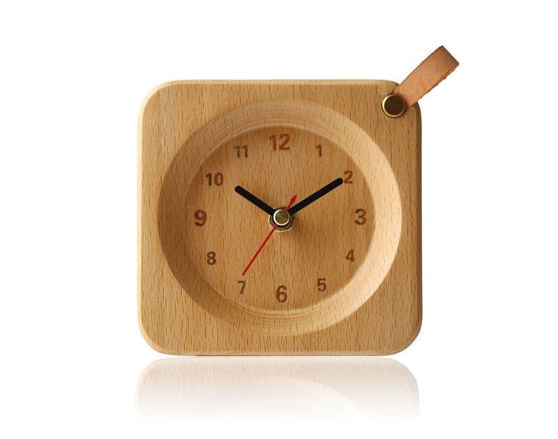 image-Wood Alarm Clock