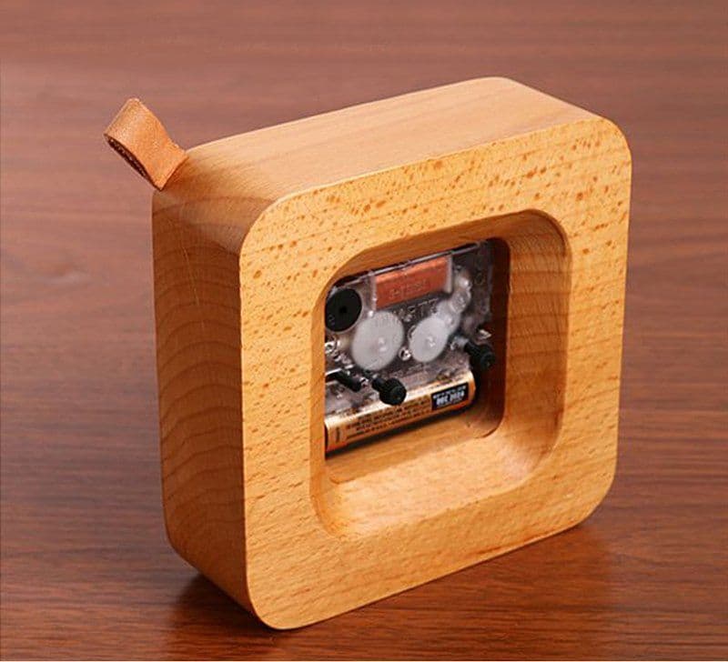 image-Wood Alarm Clock